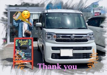 Y様　新車ｽﾍﾟｰｼｱご納車おめでとうございます！